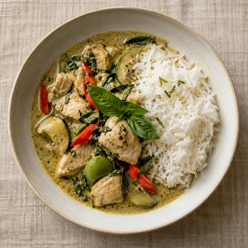 Thai green chicken curry